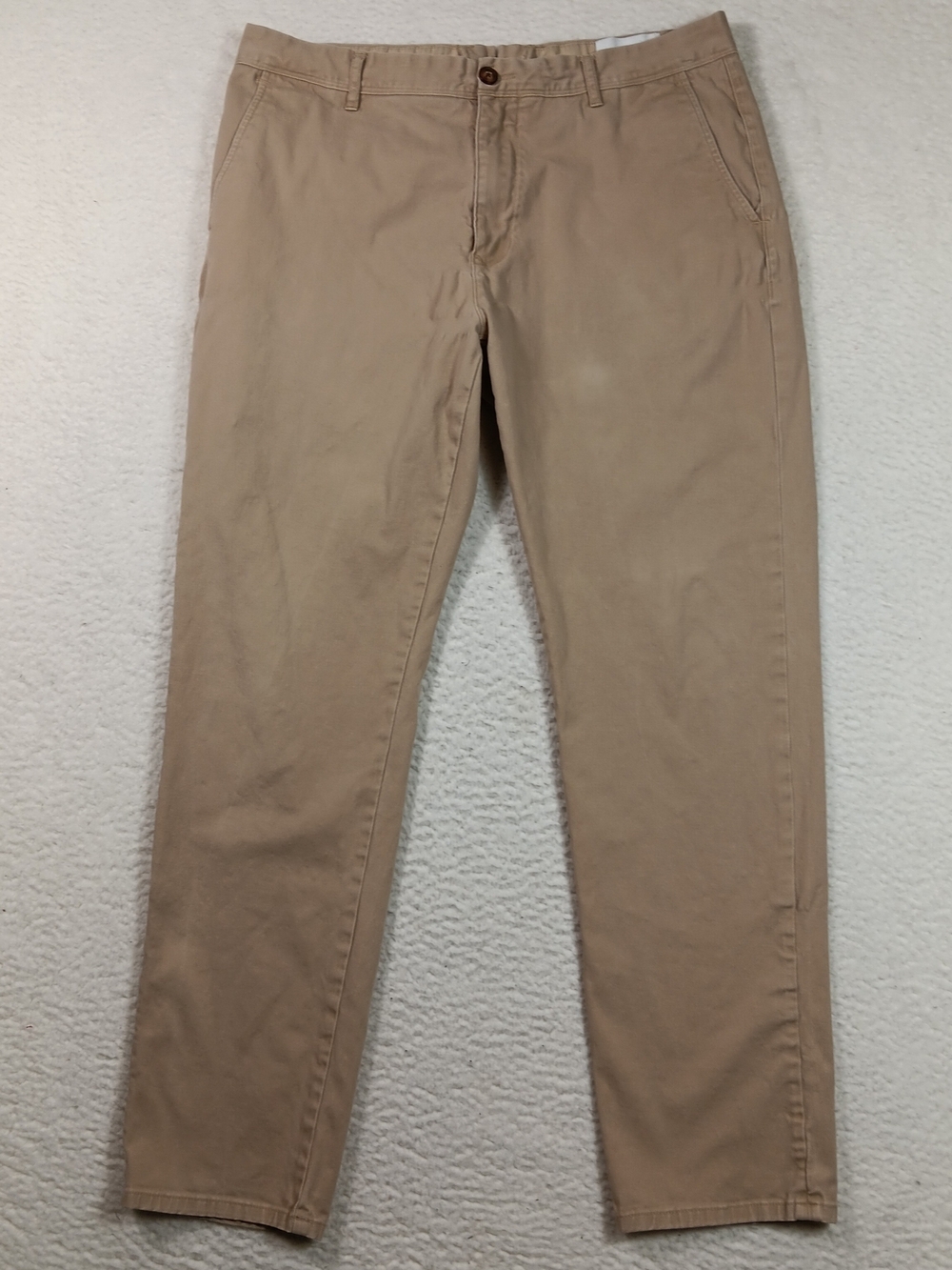 Mott & Bow Pants Mens 36x32 Tan Khaki Charles Twill Chino Slim Fit Cotton Blend